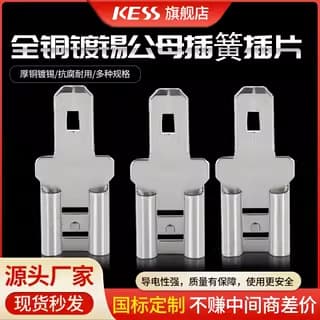 Male and female plug 4.8 plug with 6.3 plug spring plug spring plug