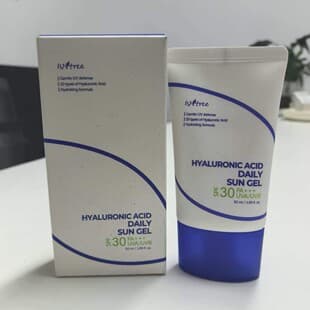 Amazon New ISNTREE Sunscreen Hyaluronic Acid Daily Sun Gel 50ml SPF 30 Korean