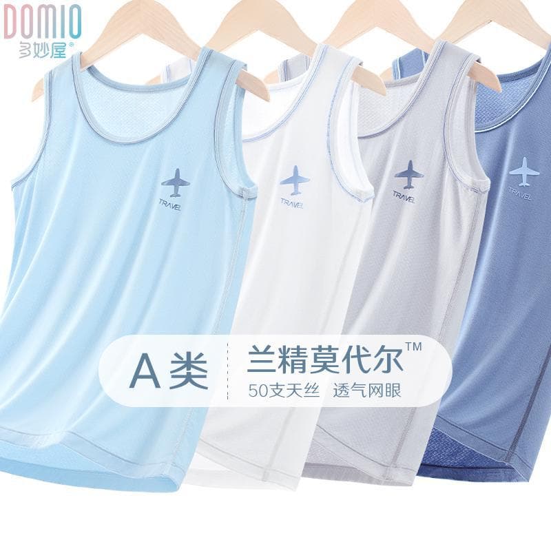 Children's Vest Boys Spring Summer Thin Modal Underwear Kids Older Boys Sleeveless Inner Wear Undershirt