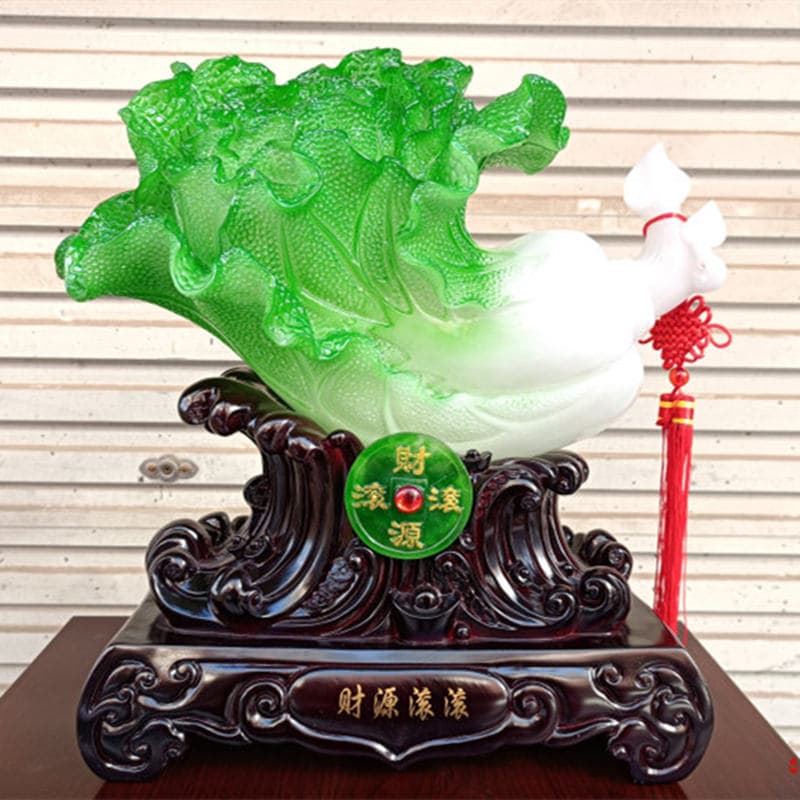 Wealth Flows In, All Wishes for Wealth Come True - Resin Craft Feng Shui Ornament, Gift for Opening, Office, and Home Decoration