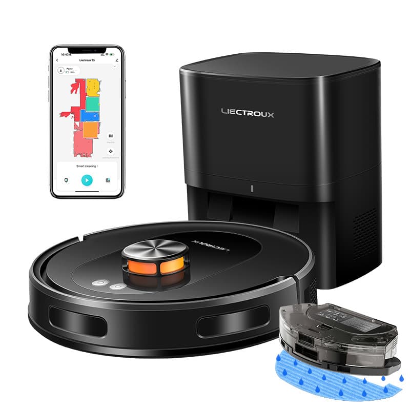 New German LIECTROUX sweeping robot T9 laser planning automatic dust collection smart home sweeping and mopping
