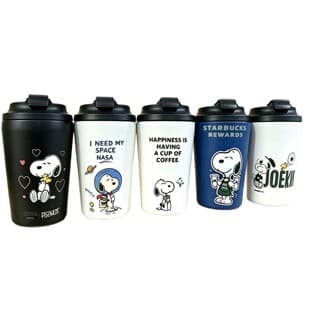 Cross-border Starbucks Dog Collaboration Black Hat Coffee Cup Direct Drink Cup Cute Outdoor Water Cup Cartoon Portable Cup