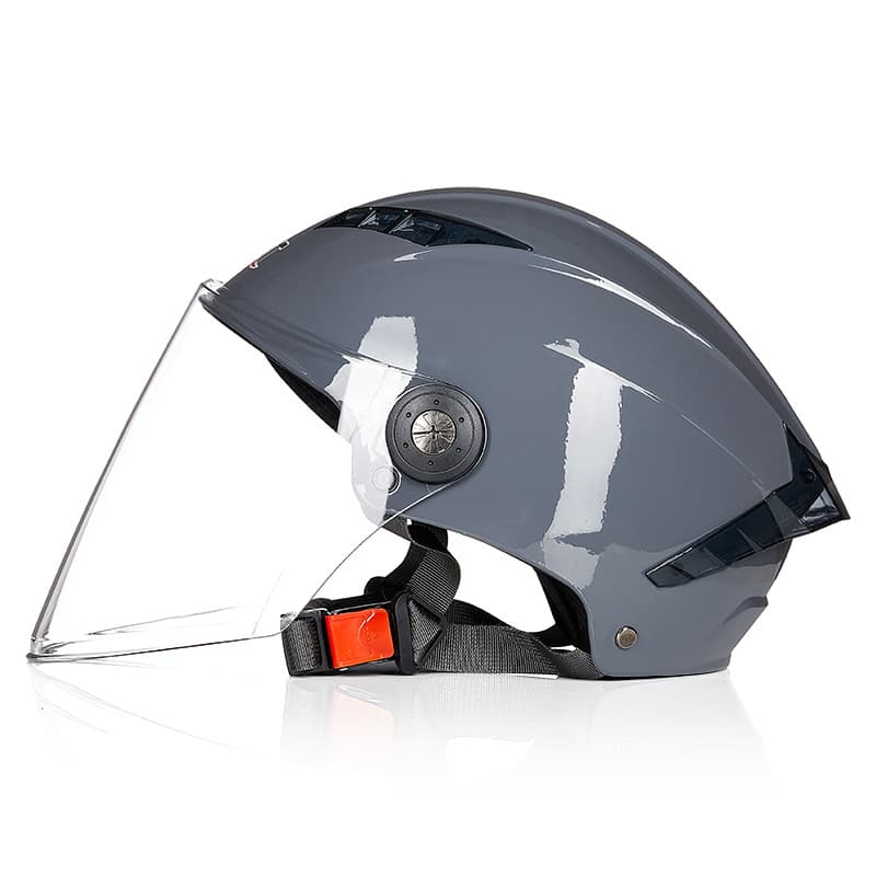 3C Certified Electric Motorcycle Helmet for Men and Women, Summer Sun Protection, Four-Season Versatile, Lightweight Half Helmet Safety Cap