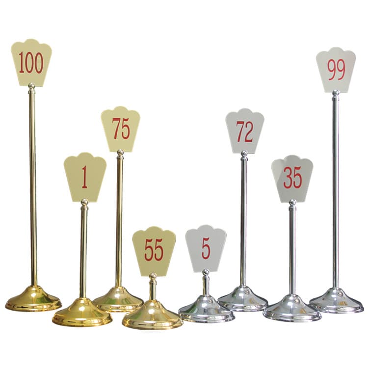 Crown-shaped Double-sided Table Number Clip, Wedding Banquet Seat Card Holder, Golden Table Identifier