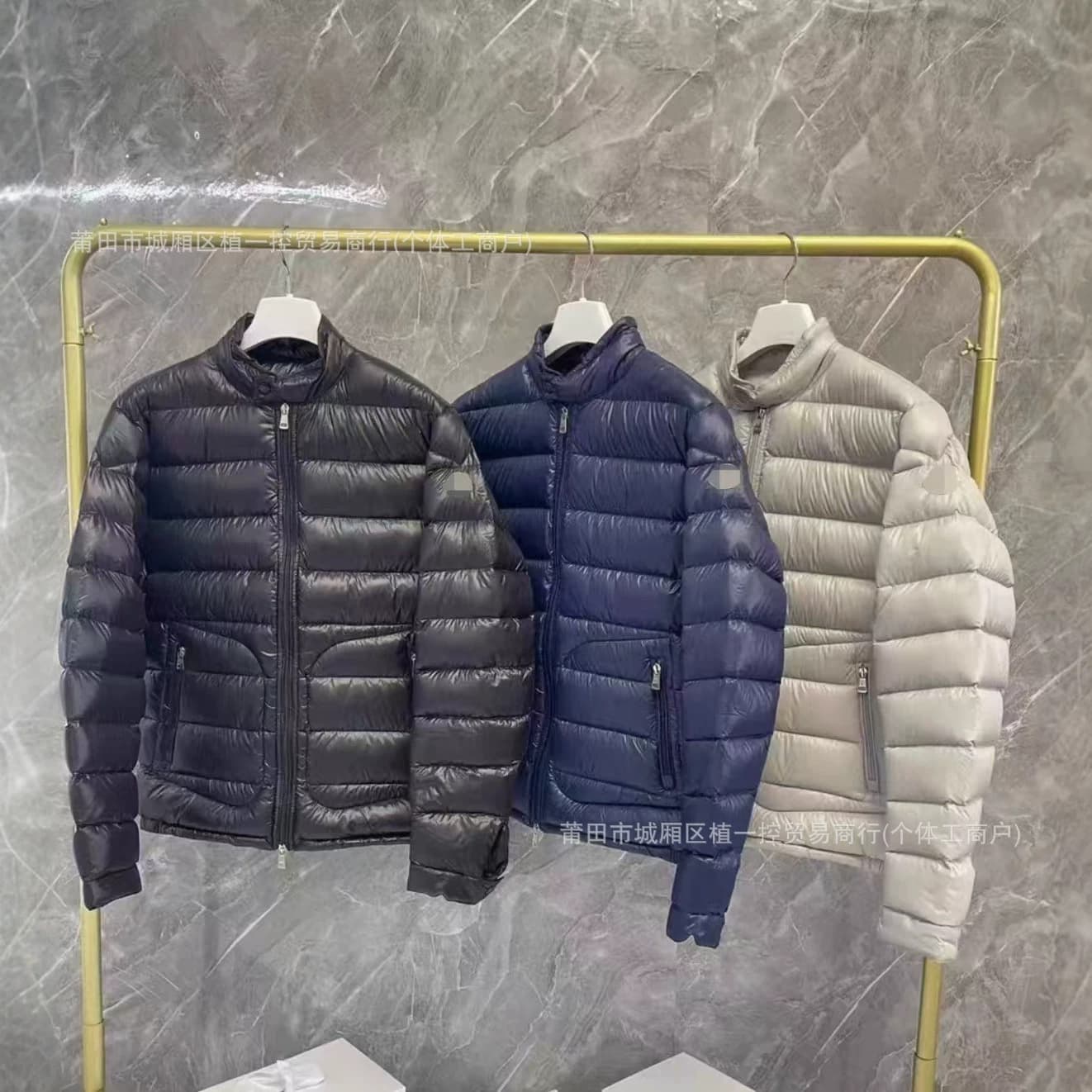 Putian High Quality Meng Jia Down Jacket Lightweight Autumn Winter Down Jacket Unisex Commute Solid Color Jacket Export
