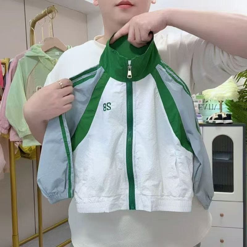 Children's clothing, children's sun protection clothing, boys' summer breathable sun protection clothing, youth skin clothing 3-15UPF50+