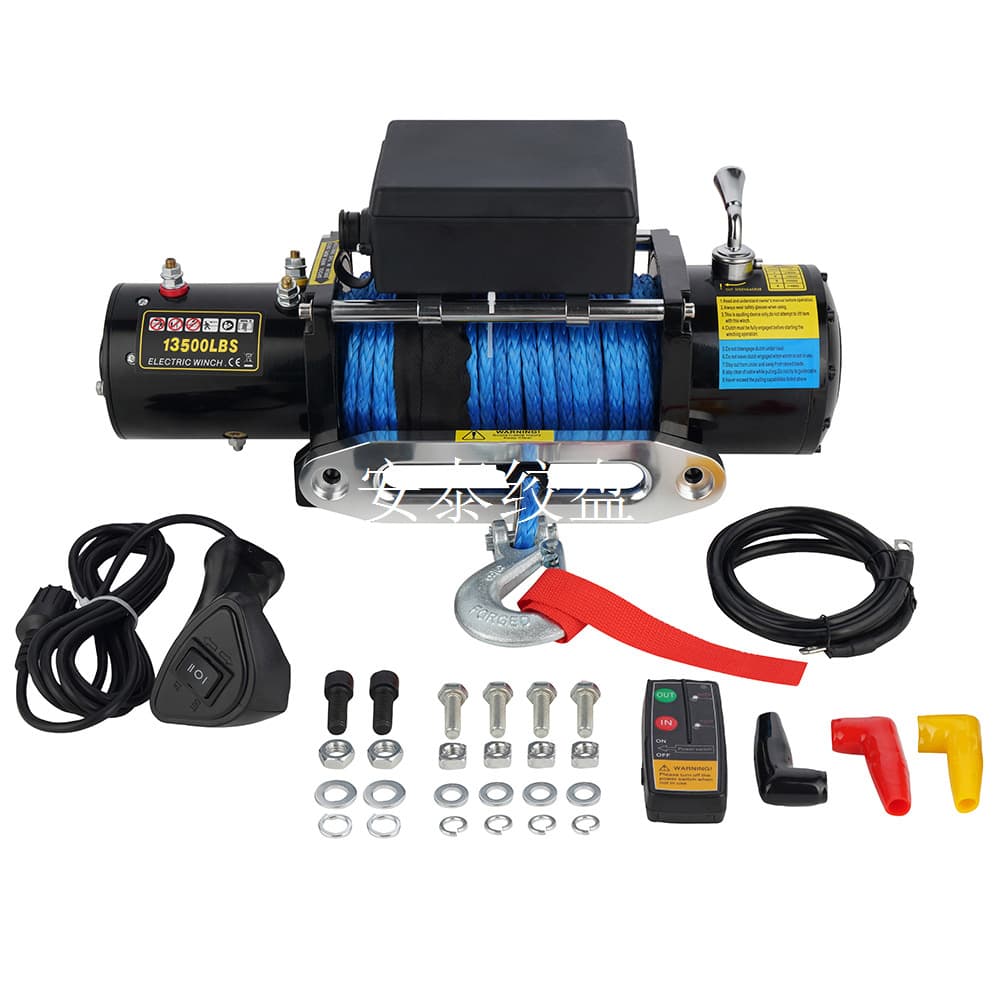 Self-Rescue Off-Road Vehicle Electric Winch 12V 13500lb Vehicle Winch Towing Traction Motor Winch Factory Batch