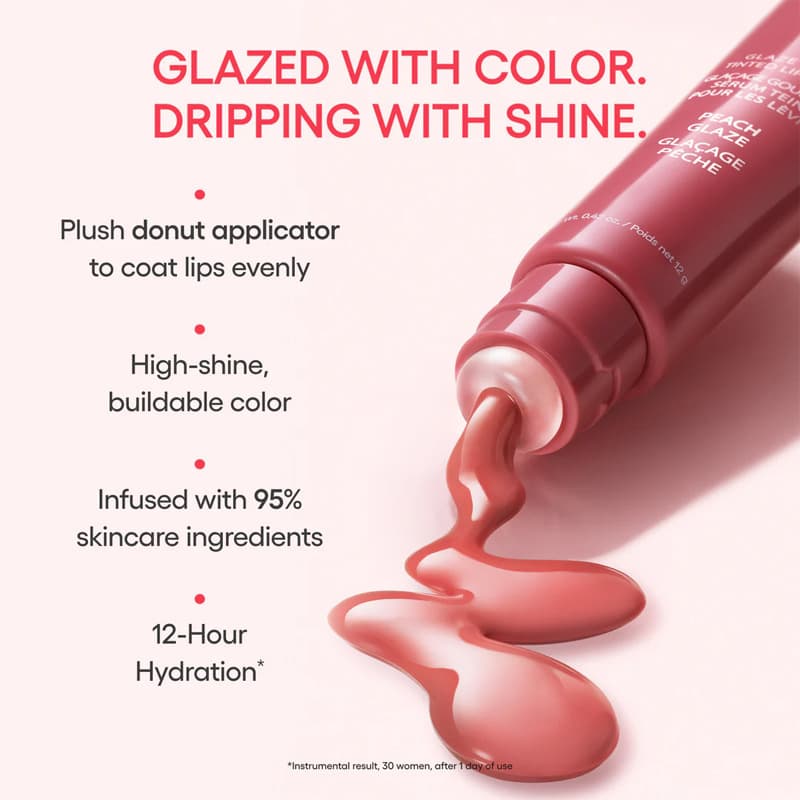 Cross-border Best Seller L-ANEIGE Lip Gloss Lip Tint Essence Donut Tinted Lip Balm Lip Color with Peptide Multi-color Lip Gloss