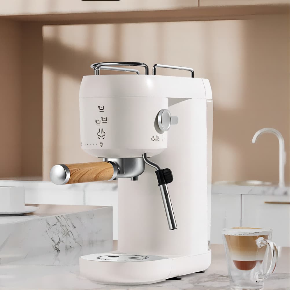 Italian coffee machine, household small Italian semi-automatic coffee machine, one-serve concentrated fully automatic milk foaming machine