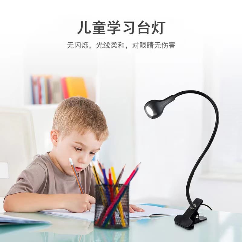Gooseneck Nail Lamp USB Clip Desk Lamp 395 Nail UV Gel Curing Purple Light Night Light