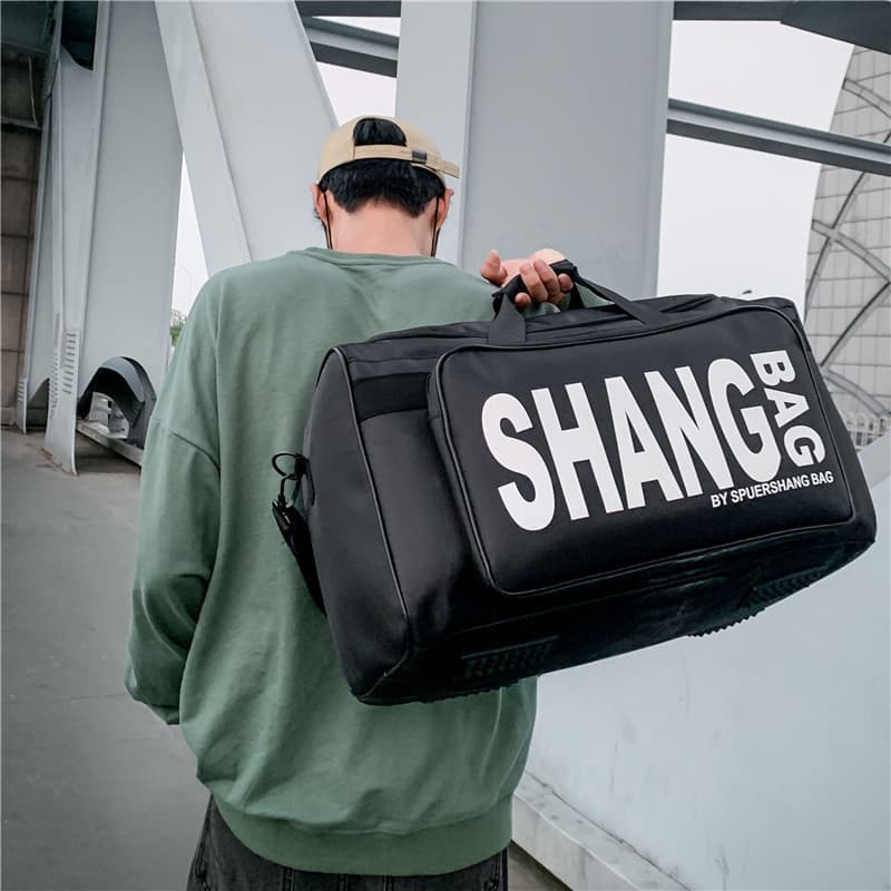 Sports bag is a practical multi-functional large-capacity multi-compartment cross-body travel bag for men and women sports fitness basketball backpack