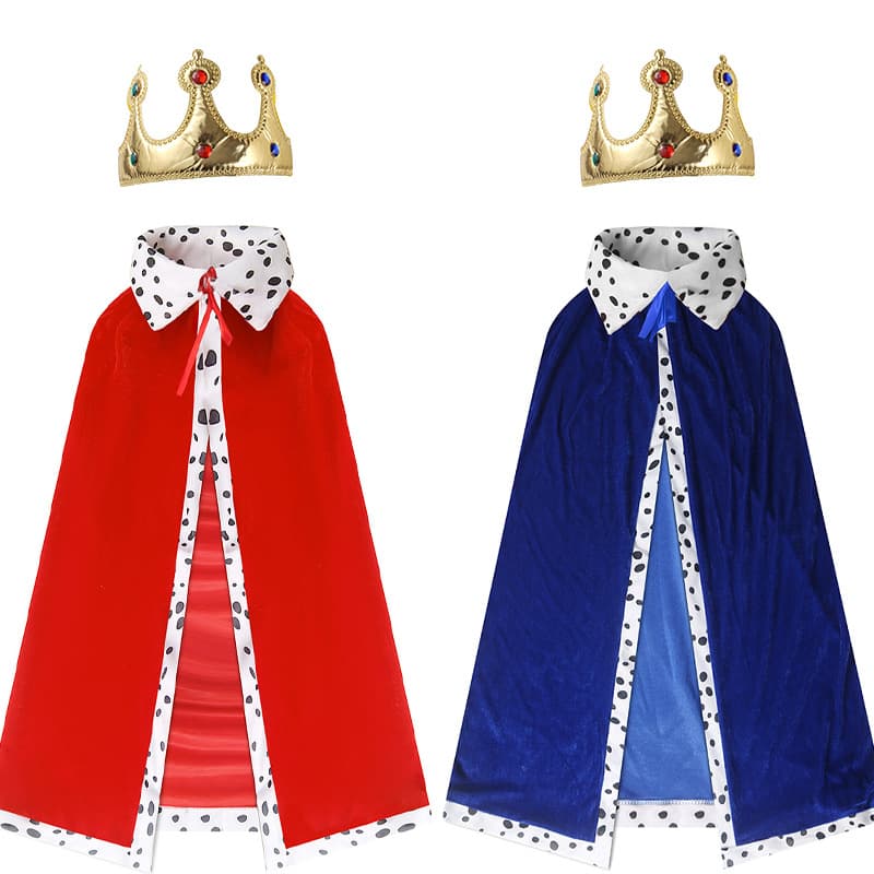 Children's Day Halloween King Adult Cape Prince Princess Cloak European Festival Masquerade Performance Costume