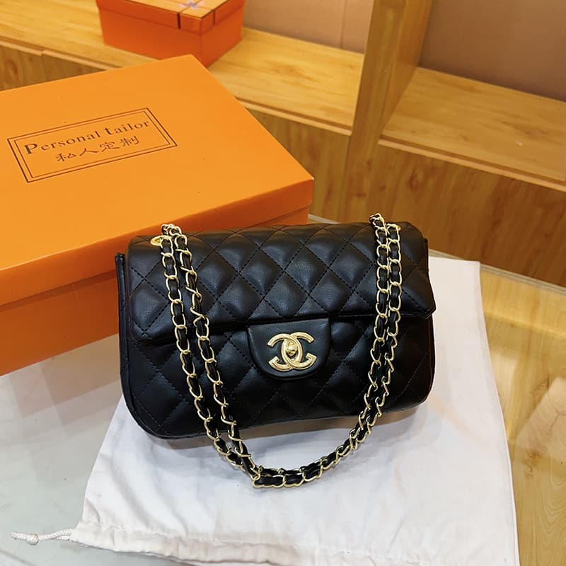 Diamond Quilted Strap Shoulder Bag 2026 Cross-border New Style Chanel-inspired Fashion High-quality Chain Crossbody Small Square Bag