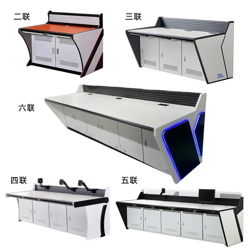 Thickened Monitoring Operation Desk, Command Center Dispatch Console, Central Control Room Monitoring Station, Double/Triple Control Desk