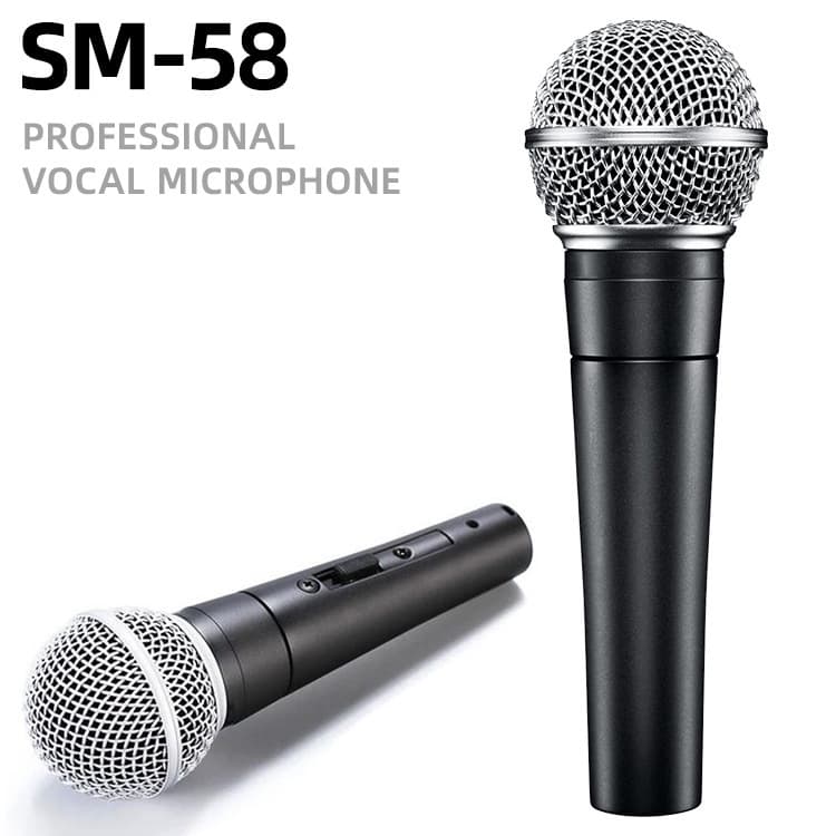 Classic SM58 Wired Dynamic Mic Professional Stage Handheld Microphone for KTV Singing Live Broadcast Performance Equipment