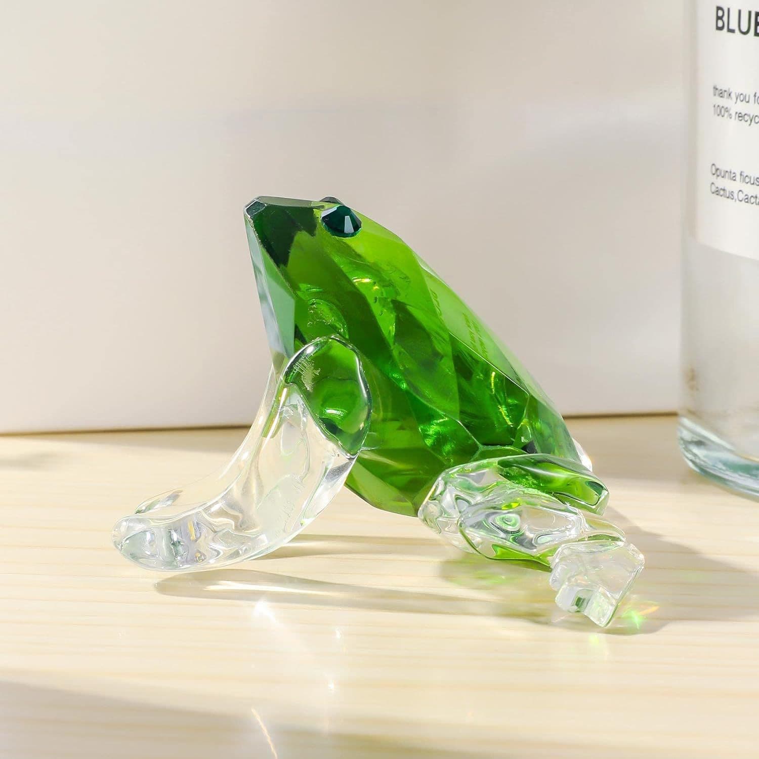Crystal Frog Figurine Wholesale Animal Shaped Home Decoration Garden Landscape Ornament Cute Cartoon