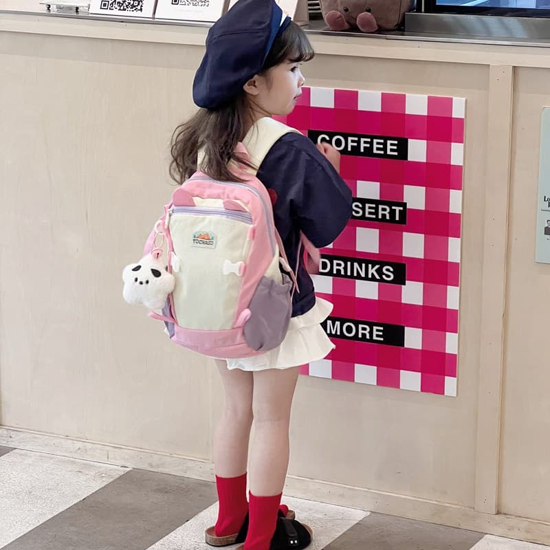 New Ultra-Light Backpack for Kids, Cute Girls Kindergarten Backpack, Boys Student Casual Travel Study Bag