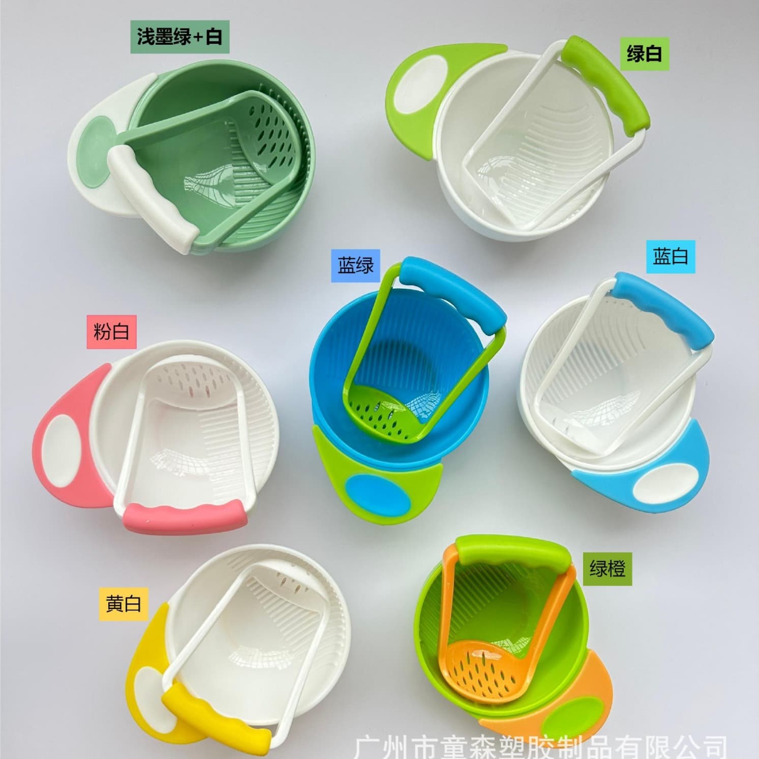 Baby Food Grinding Bowl, Manual Fruit and Vegetable Food Grinding Tool for Babies, Children's Food Grinding Bowl