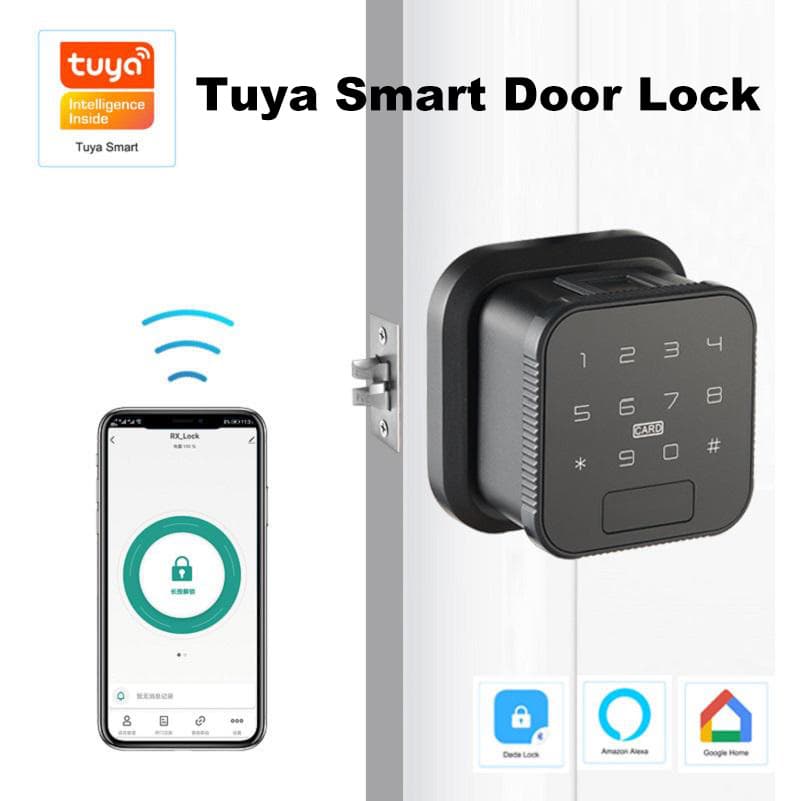 Tuya WiFi Spherical Indoor Smart Door Lock Fingerprint Password Smart Lock Card Spherical Fingerprint Lock