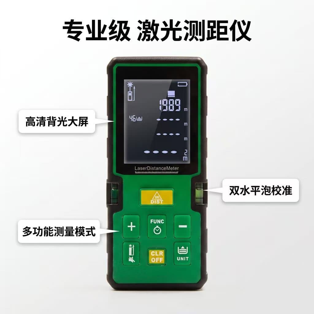 Cross-border Trade Handheld Laser Distance Meter Multifunctional High-Precision Electronic Ruler Measuring Instrument Wholesale