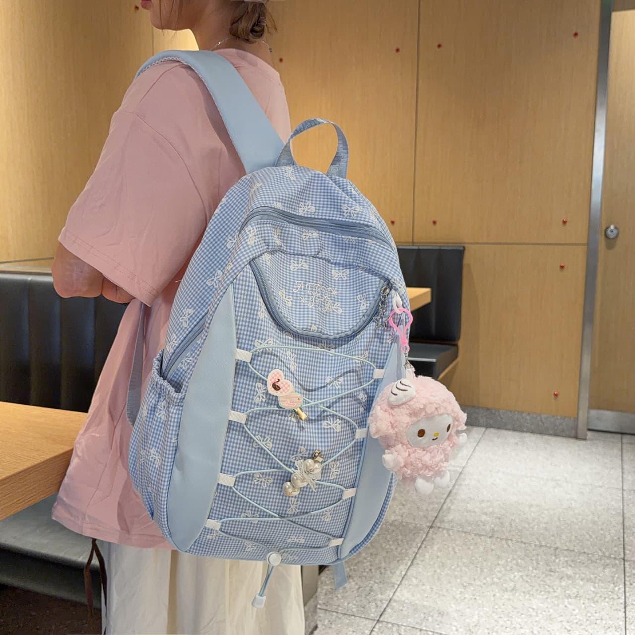 2026 New Small Fresh Primary and Secondary School Bags Female College College Student Backpacks Forest Series Large Capacity Double Backpacks