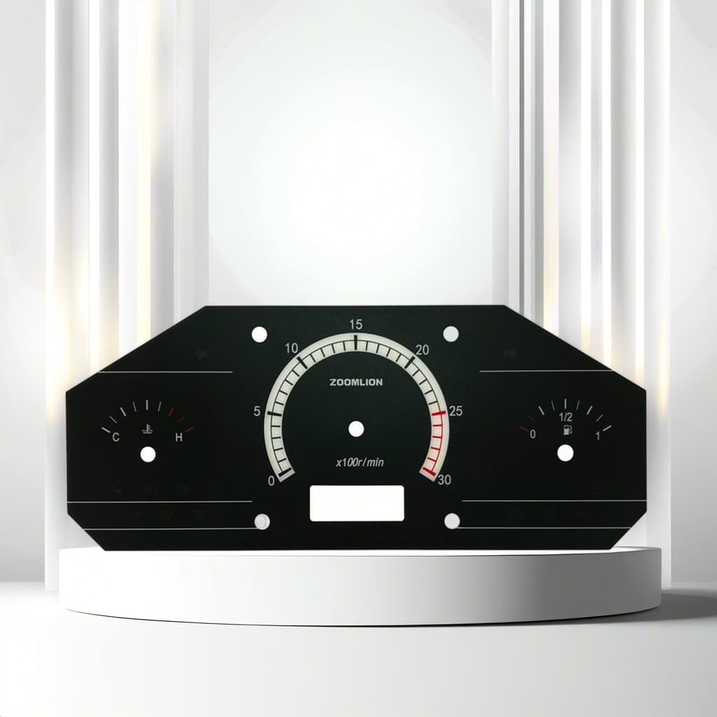 Production of motor vehicle dashboard paper, PVC film overlays, tachometer panel manufacturing