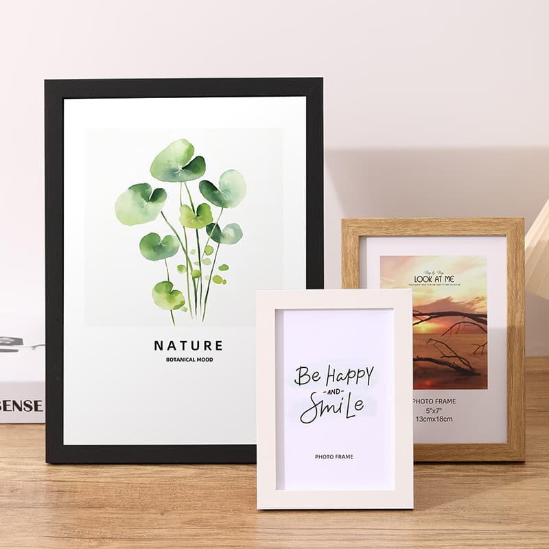 Wholesale cross-border minimalist photo frames: 6-inch, 7-inch, 8-inch, 10-inch A4 oil painting puzzle frames, wooden photo wall hangings