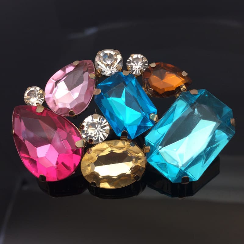 Tongda Shoe Buckle Metal Welded Crystal Acrylic Shoe Charm Shoe Buckle Shoe Accessories for Crocs