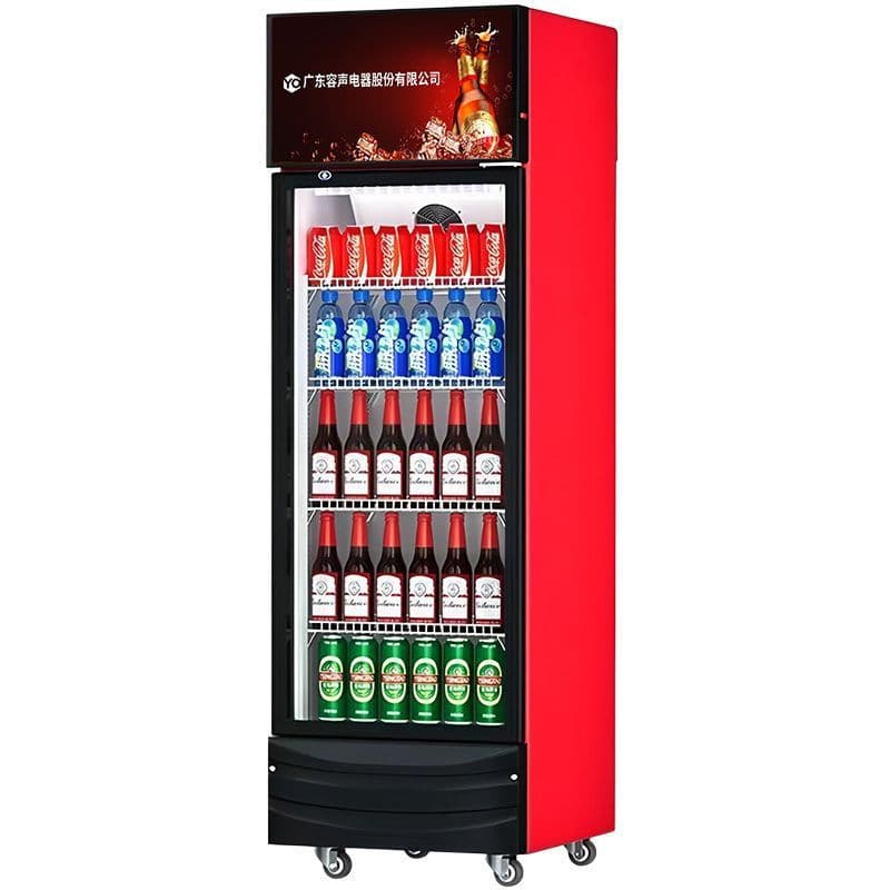Trendy Beverage Refrigerated Display Case Air-cooled Frost-free Beer Drink Supermarket Freshness Showcase Commercial Refrigerator Factory