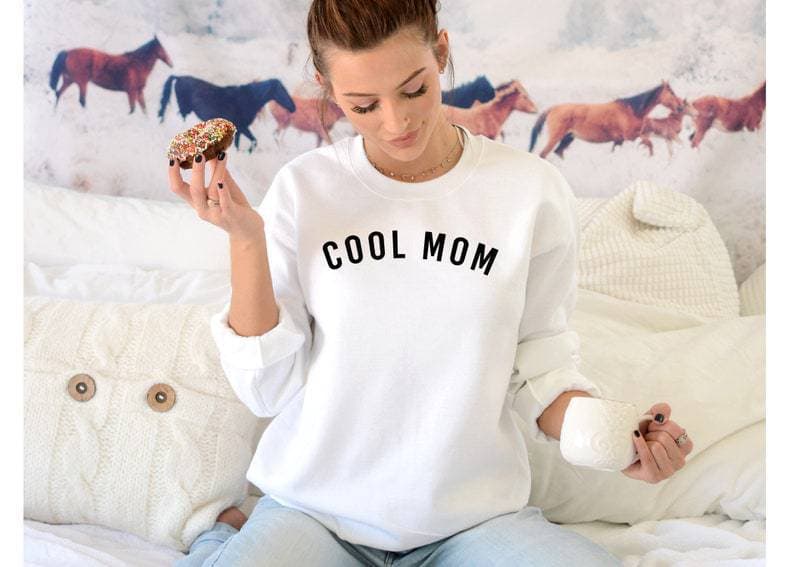 Cool Mom Shirt Best Mom Ever Shirt Mother's Day Short Sleeve T-Shirt White