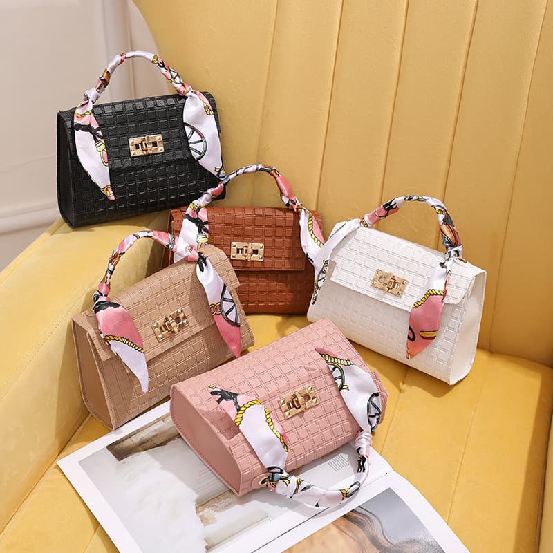 New Handbag Bags 2025 Women's Bag Phone Bag Plaid Silk Scarf Bag Shoulder Bag Women's Crossbody Bag
