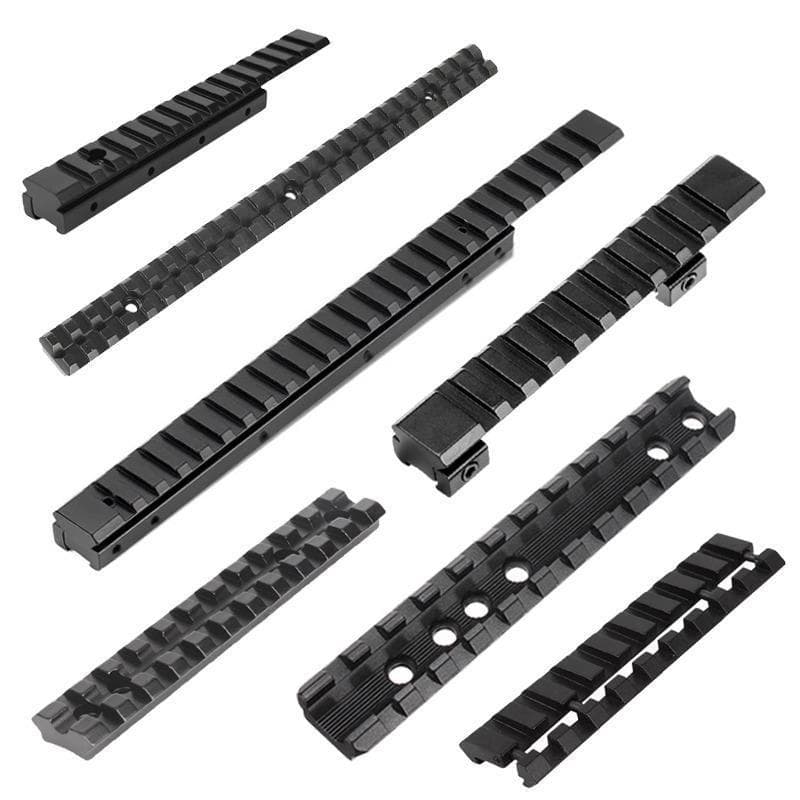Metal guide rail 11 to 20mm toy accessories fishbone bottom bar seat adapter tactical clip guide rail bar