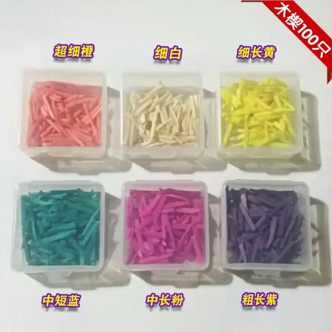 Dental Wedges for Home Use - Wooden Interdental Wedges, Plastic Interdental Wedges