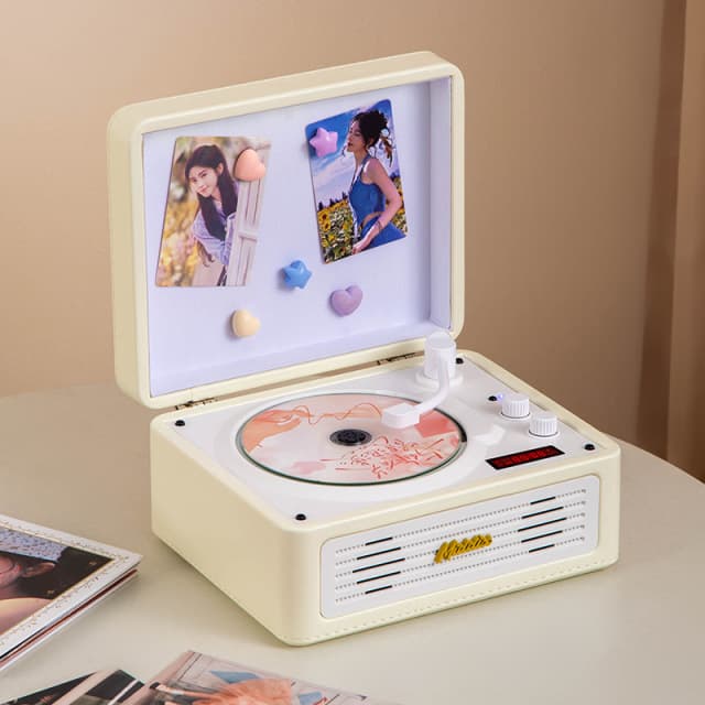 In-stock Retro CD Player Album Bluetooth Player Birthday Gift All-in-one CD Player Student Present