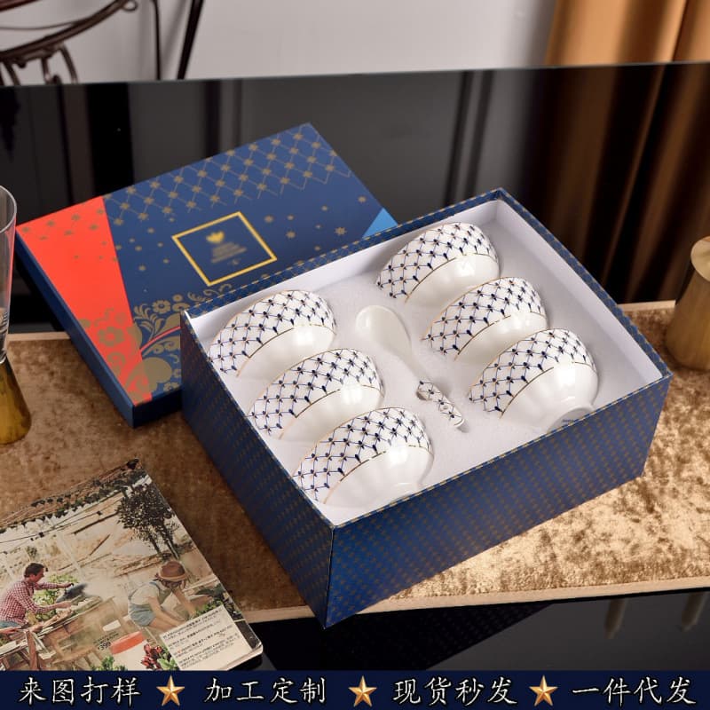 Russian Bone China Rice Bowl STAR Series Light Luxury Rice Bowl Noodle Bowl Soup Bowl Single Ceramic Bowl High-End Hotel Bowl
