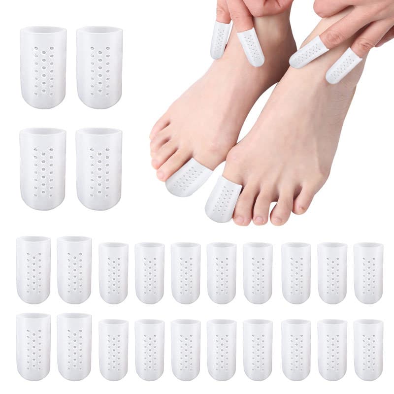 Perforated Corn Sleeves BS Anti-Pain High Heel Wholesale Protective Covers New Anti-Friction SE Toe Breathable White Toe Sleeves