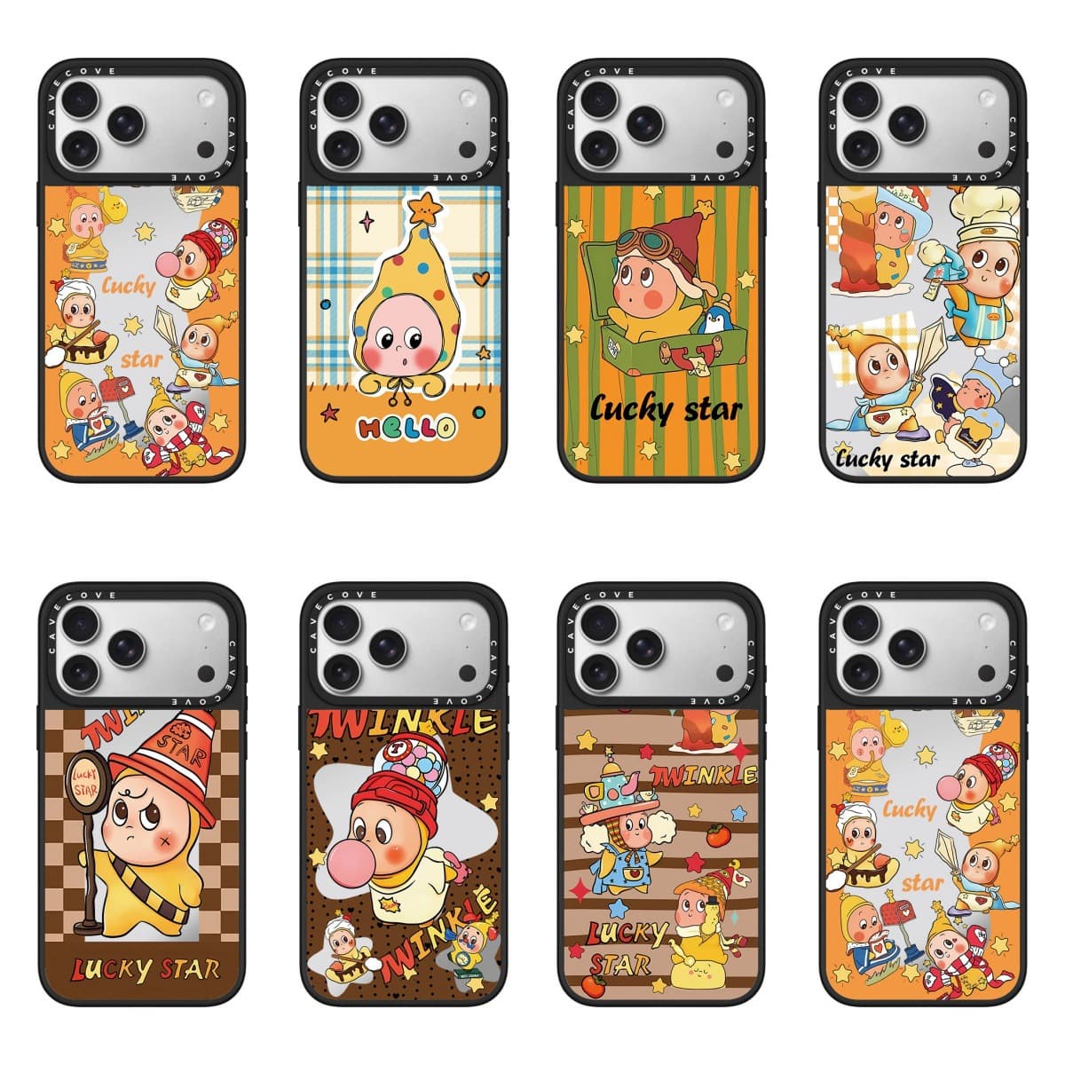 Magnetic MagSafe Lucky Star Surround Case Compatible with iPhone 17 Pro Max, 15 Full Coverage 14 Cartoon