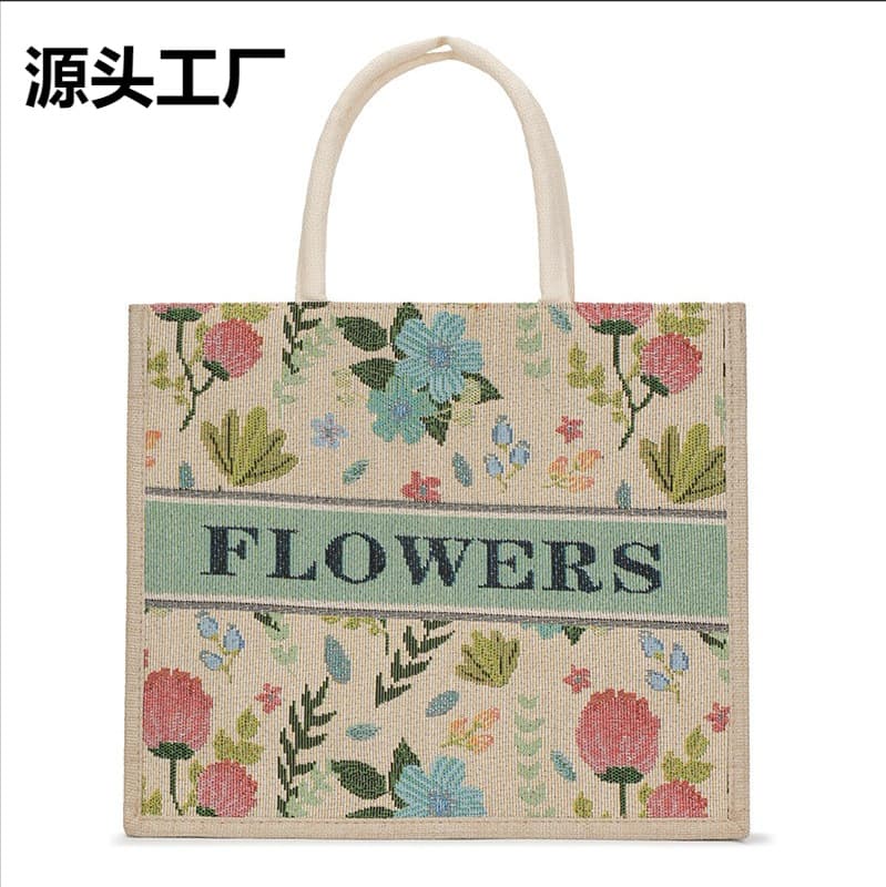 Direct Factory Insulated Lunch Bag Tote Handbag for Work Meal Box Bag Large Capacity Korean Style Bento Lunch Bag Linen