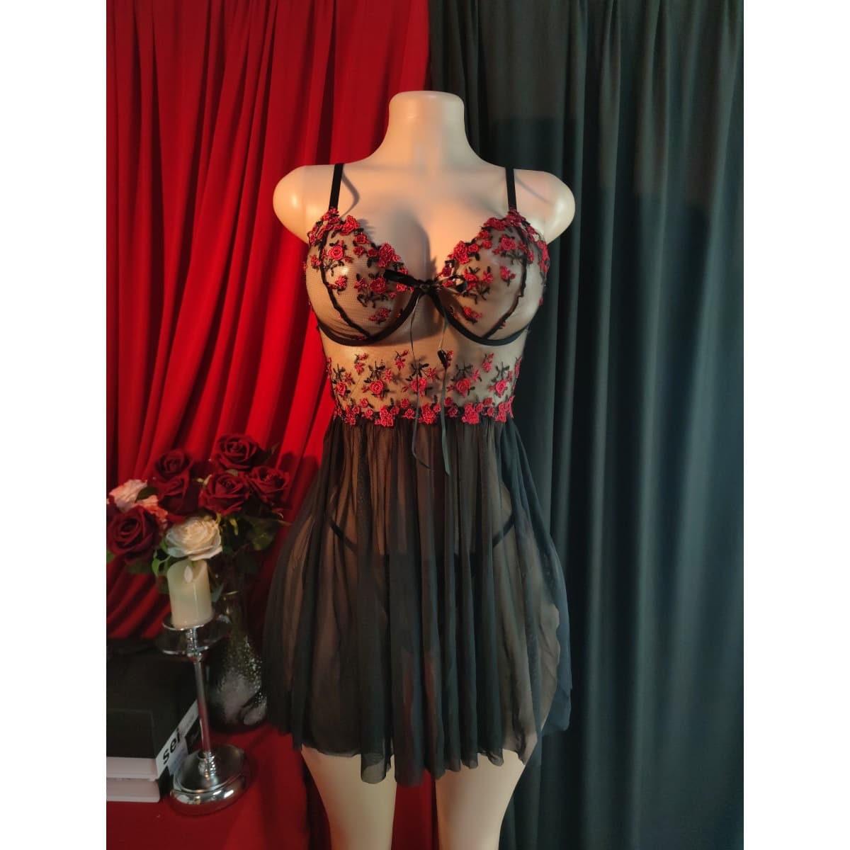 Export Hot Selling Sexy Embroidered Camisole Dress Set for Women, Factory Direct Shipping, Drop Shipping Available.