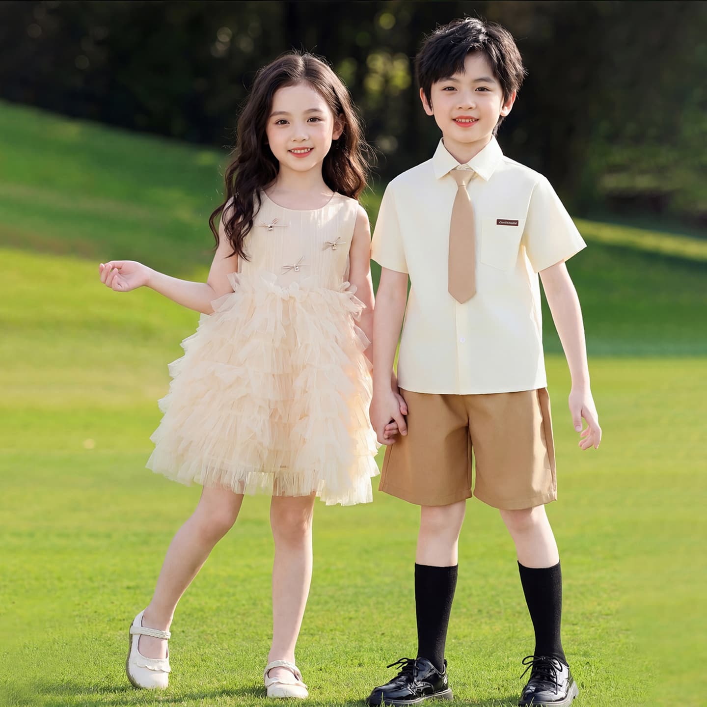 Children's Day Performance Outfit Preppy Style Elementary and Middle School Students Choir Recitation Kindergarten Uniform Graduation Photo Clothing