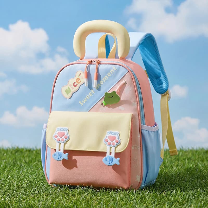 Children's Backpack Kindergarten School Bag Cross-Border Cartoon Cute Girl Preschool Middle Large Class Breathable Kids Backpack