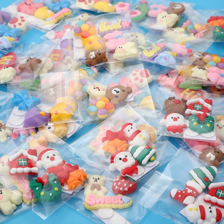 3D Cup Sticker Soft Gel Sticker Resin Cartoon DIY Phone Case Cute No-Trace Adhesive Insulated Cup Fridge Magnet