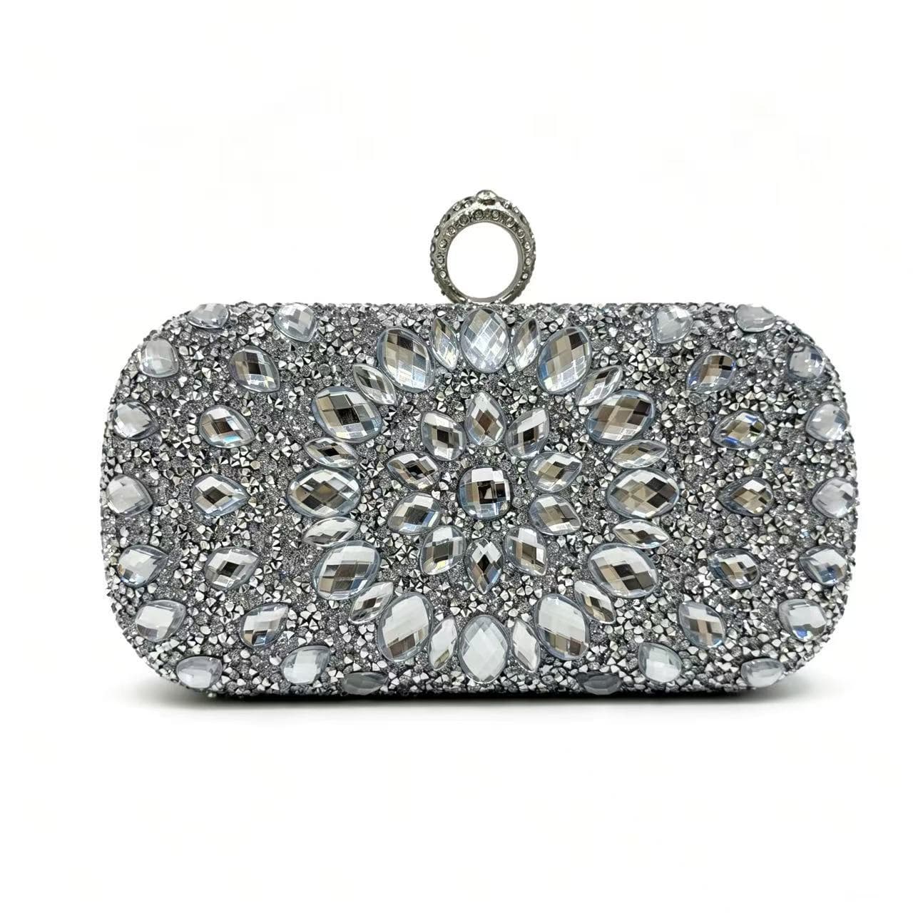 Hot-selling European and American women's evening bag with rhinestones, luxury new clutch for banquets and cocktail parties, high-end evening bag