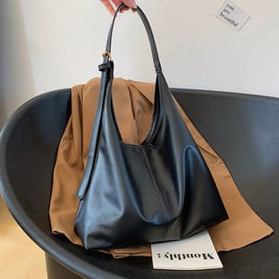 Large Capacity Commuter Bag for Women New Winter Fashion One Shoulder Underarm Bag Premium Texture Foreign Trade Cross-border Tote Bag
