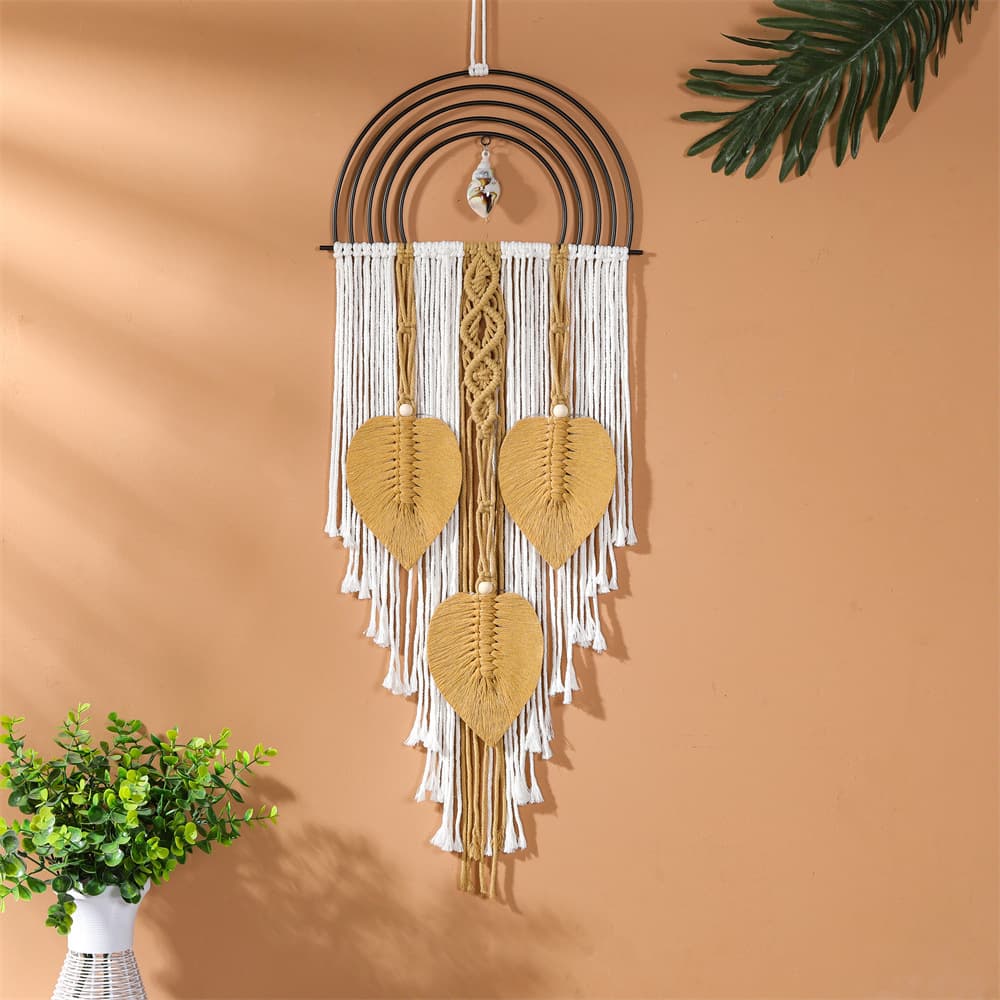 Handwoven Tapestry Boho Ethnic Style Wall Hanging for Living Room Bedroom Headboard Decoration