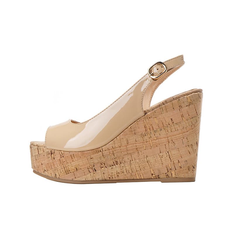 11cm Chunky Heel Platform Peep Toe Sandals Summer New Short Height Waterfall Platform Ultra High Heels Women's Shoes