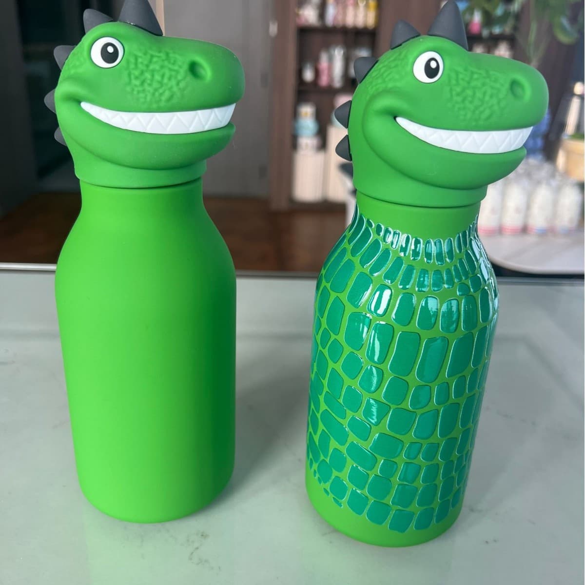 Cross-border Trending Food-Grade Silicone Cartoon Animal Head Dinosaur High-Appearance Stainless Steel Insulated Bottle