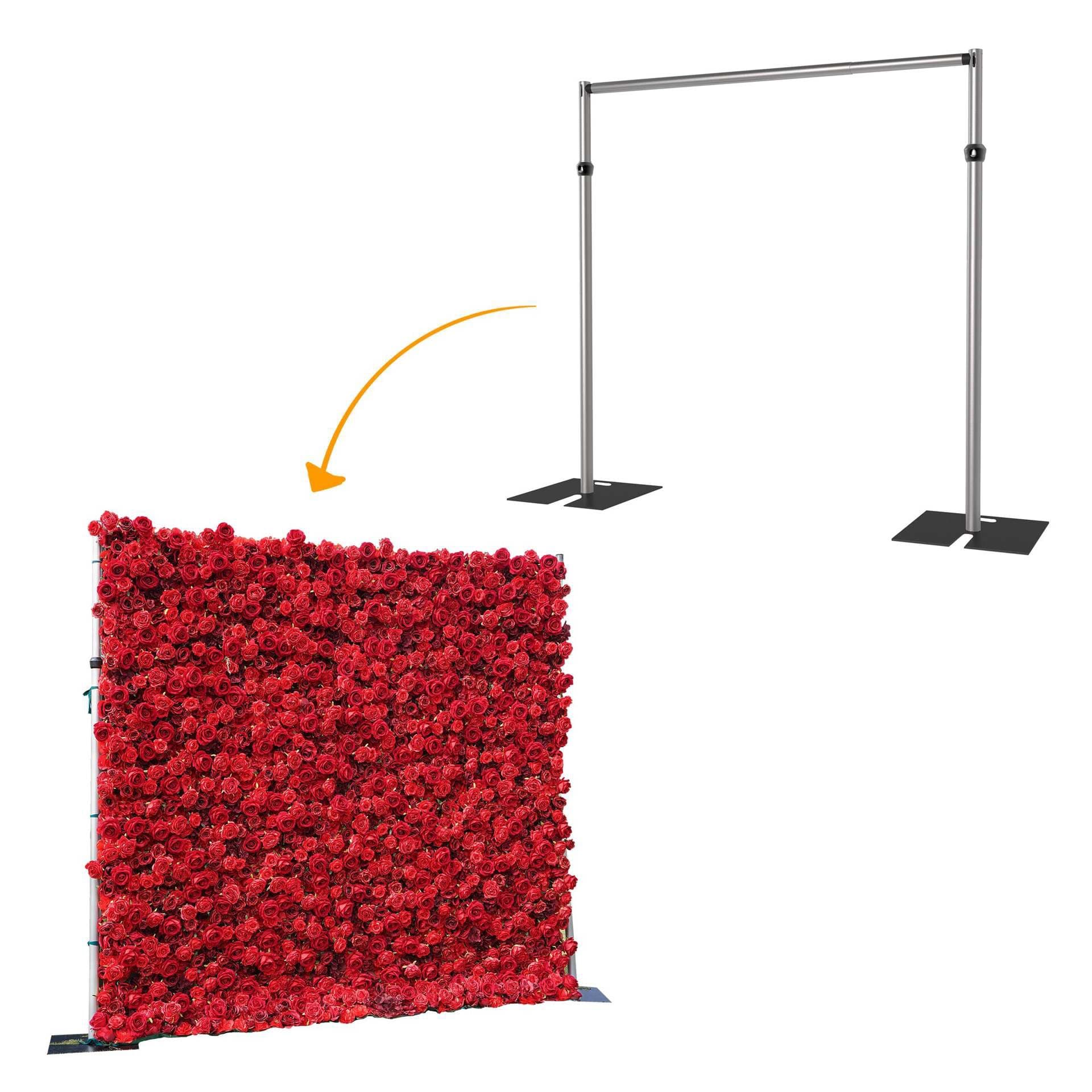 Portable wedding stage background bracket retractable adjustable aluminum tube curtain wedding arch background board props