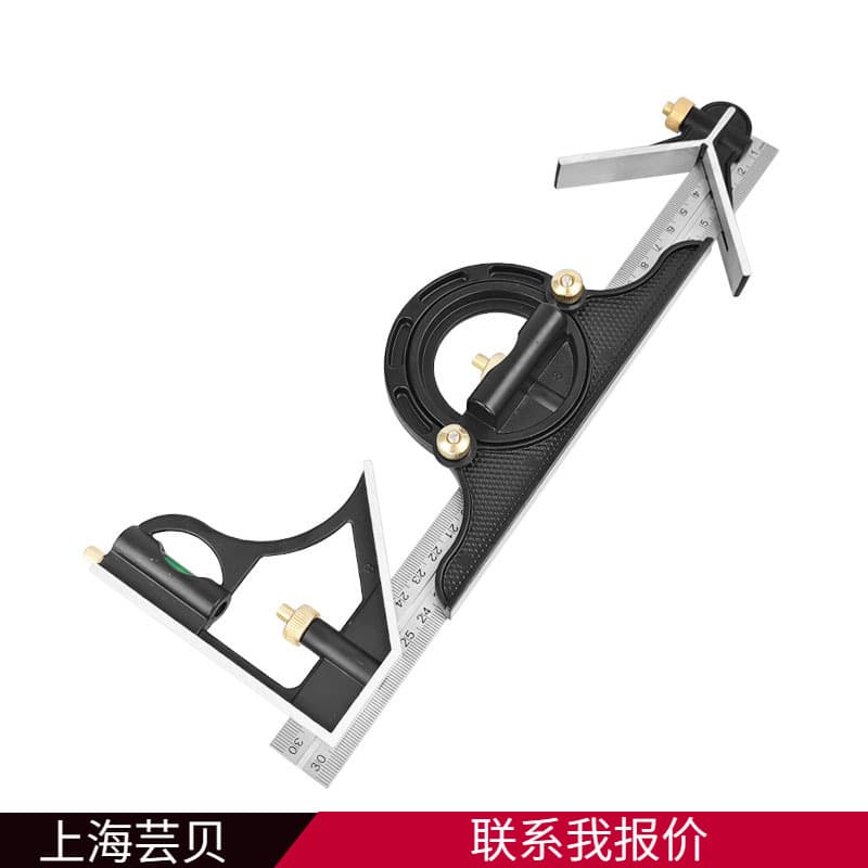 Measuring tool combination angle ruler 300MM stainless steel combination angle ruler