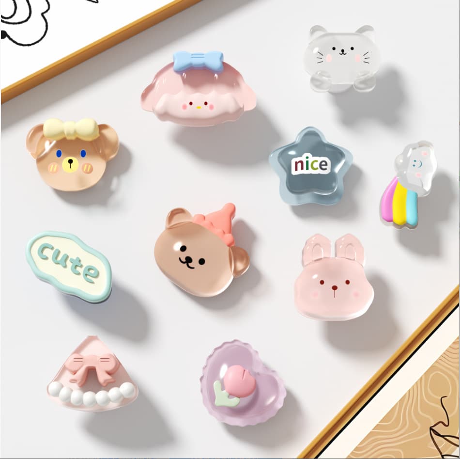Cute Customizable Croc Charms Set - Croc Jibbitz with Coal Bear, Cheese, Cinnamoroll, Sesame Street Characters for Croc Sandals